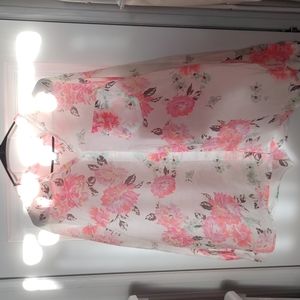 Breezy floral button-up